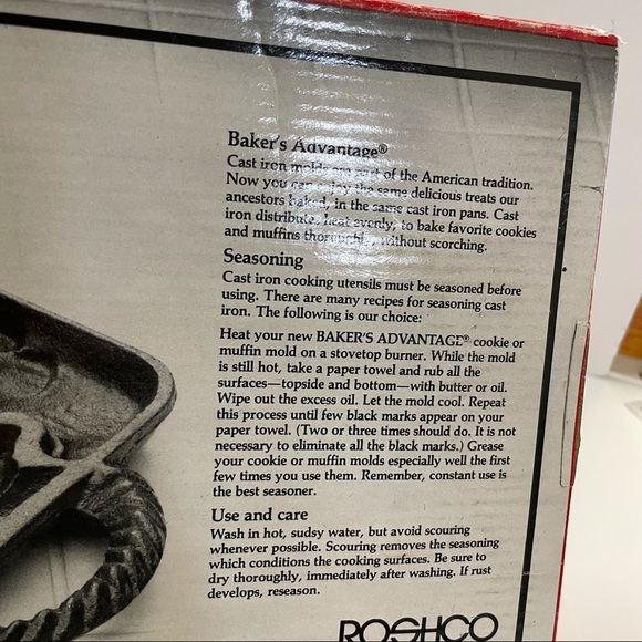 Roshco Baker’s Ad NWT Cast Iron Animal Baking Pan - Picture 4 of 6